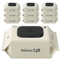 Bebeen 120 영유아물티슈 캡형 50g 120매 10개