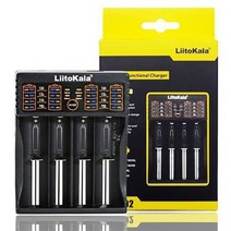 LiitoKala 만능 고속 충전기 AA AAA 18650 26650 충전 건전지 배터리 자전거 라이트 랜턴 LII-100 LII-202 LII-402, 4구