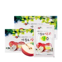 [김재식헬스푸드] 아침앤사과생즙 100ml 60팩 (2박스), 2박스