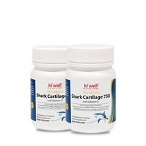 Hiwell [해외건강식품직구] 하이웰 프리미엄 샤크 카트리지 (상어연골) 750mg with 비타민D 100베지캡슐 2개