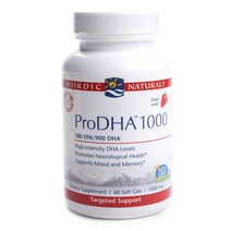 노르딕내츄럴스 프로DHA 1000 EPA 180 DHA 900 스트로베리 소프트 젤 글루텐 프리, 60개입, 1개, 60정
