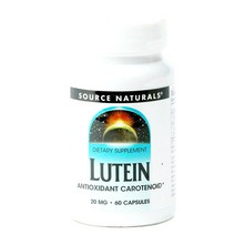 Source Naturals 루테인 20mg 캡슐, 60개입, 1개