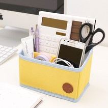 폴딩 데스크 수납함S, 옐로우, 1개