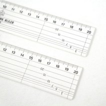 시접자 20cm, 2개, 1개
