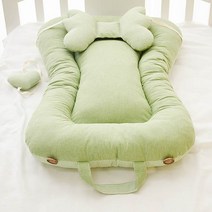 [난쟁이똥자루] (땅콩침대 DIY) 연두(목베개+하트삑삑이 포함), 1개