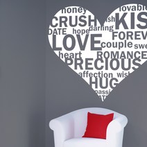 [메이크스]그래픽스티커 - 하트타이포, 2