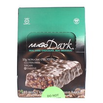 누고 다크 민트 초콜렛 칩 바 글루텐 프리 비건, 600g, 1개