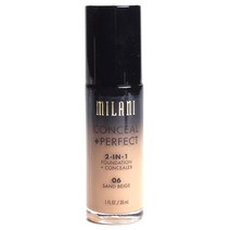 밀라니 컨실 +퍼펙트 2-in-1 파운데이션 + 컨실러 30ml, Sand Beige, 1개
