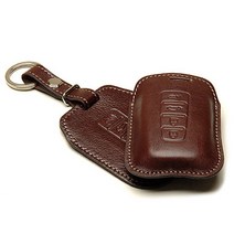 현대 4버튼 스마트키 파우치 clam, 초코브라운