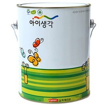 친환경 아이생각 수성페인트 무광 4L, 1개, 뉴트럴그린