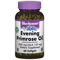 블루보넷 이브닝 프림로즈 오일 1300mg 소프트젤 글루텐 프리 무설탕, 60개입, 1개, 60정