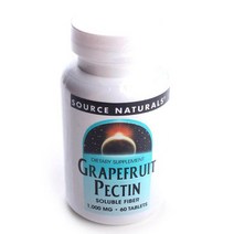 소스내츄럴스 그레이프프루트 펙틴 1000mg 타블렛 글루텐 프리 무설탕, 60개입, 1개