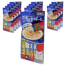 이나바 고양이 챠오츄르 간식, 참치+ 조갯살 혼합맛, 12팩
