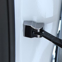 카템 현대 코나 자동차 도어 체커 커버 4p, 블랙크롬