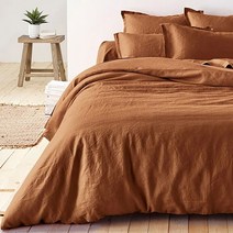 라흐두뜨 린넨 이불 커버 F686099, leather