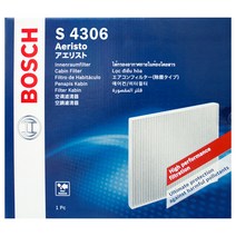 보쉬 차량용 프리미엄 에어컨 히터 필터, S4306, 1개
