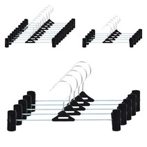 가쯔 집게바지걸이, 블랙, 20개입