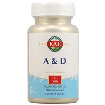 Kal A 10000 IU & D 400 IU 소프트젤, 100개입, 1개