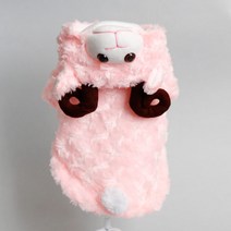고운매 강아지 후드티 양, 핑크