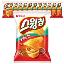 오리온 스윙칩 볶음고추장맛, 12개, 60g