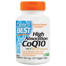 닥터스베스트 하이 앱솔션 CoQ10 100mg 베지 캡, 120캡슐, 1개, 120정