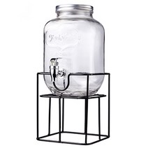 아트웨어 와이어 글라스 쥬스 디스펜서, 혼합색상, 5L
