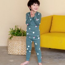 메이키즈 아동용 스노잉프랜즈 오가닉 20수 후라이스 실내복