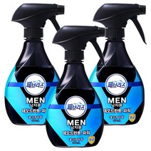 페브리즈 맨 데오드란트 파워 섬유탈취제 쿨아쿠아향 본품, 370ml, 3개
