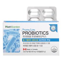 뉴트리가든 프리미엄 프로바이오틱스, 30정, 15g, 1개