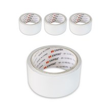 엠파이어 양면테이프 48mm x 10m, 화이트, 4개입