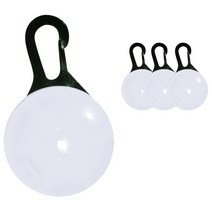 블럭마트 사고방지 반려견 LED 팬던트, 화이트, 4개입