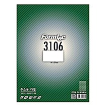 폼텍 레이져 잉크젯 라벨지 LS3106 100매입, 24칸, 1개