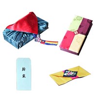 [팔복상회 전통공예품] 현금 예단 세트 (그린 투어 말린) 전통 기념품 전통결혼 혼례품, 신랑(봉채) 4색함 / 예단보 황금색 추가 / 예단 서식지 추가