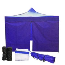 런웨이브 캐노피 방수 천막 올인원 세트 C형 3 x 2 m, 블루