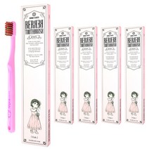 베르베르 어린이 칫솔, 핑크, 5개