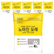 노마진 고양이 모래 무향, 4L, 6개입