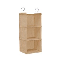 마켓감성 걸이식 수납함 3칸형 베이지, 1개