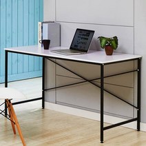 블루밍홈 베이직 입식테이블 1400, 화이트