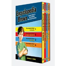 Encyclopedia Brown Box Set (4 Books) Paperback, Puffin Books