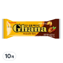 롯데 가나초코바 아몬드, 43g, 10개