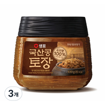 샘표 국산콩 토장, 450g, 3개