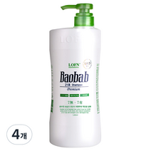 로픈 바오밥 21차 프리미엄 샴푸 건성 일반두피용, 1000g, 4개