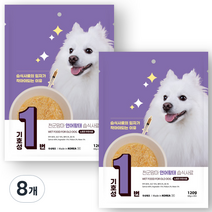 천군맘마 강아지 시니어 연어황태 습식사료, 연어, 120g, 8개