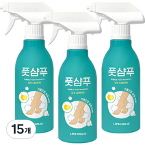 라이프홀릭 버블 풋샴푸 아이스 레몬 400ml, 1개입, 15개