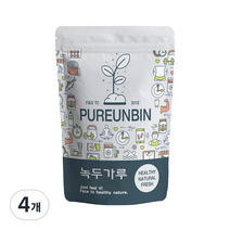 푸른빈 녹두 가루, 4개, 1kg