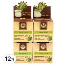 카오코 100% PURE 알로에베라 수딩젤 원액, 25ml, 12개