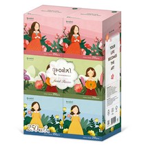 한예지 캐릭터 미니 미용티슈 2겹, 6개입, 1개