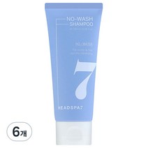 헤드스파7 노워시 샴푸 플로럴향, 100ml, 6개