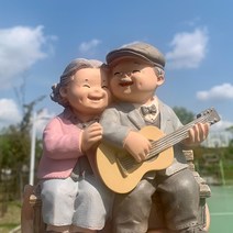 이플린 가정의달 부모님 선물 행복한 노부부 도자기 인형, 기타