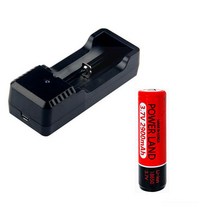 메이크 스피드 18650 충전 배터리 2900mAH+ 충전홀더 세트, 혼합 색상, 1세트